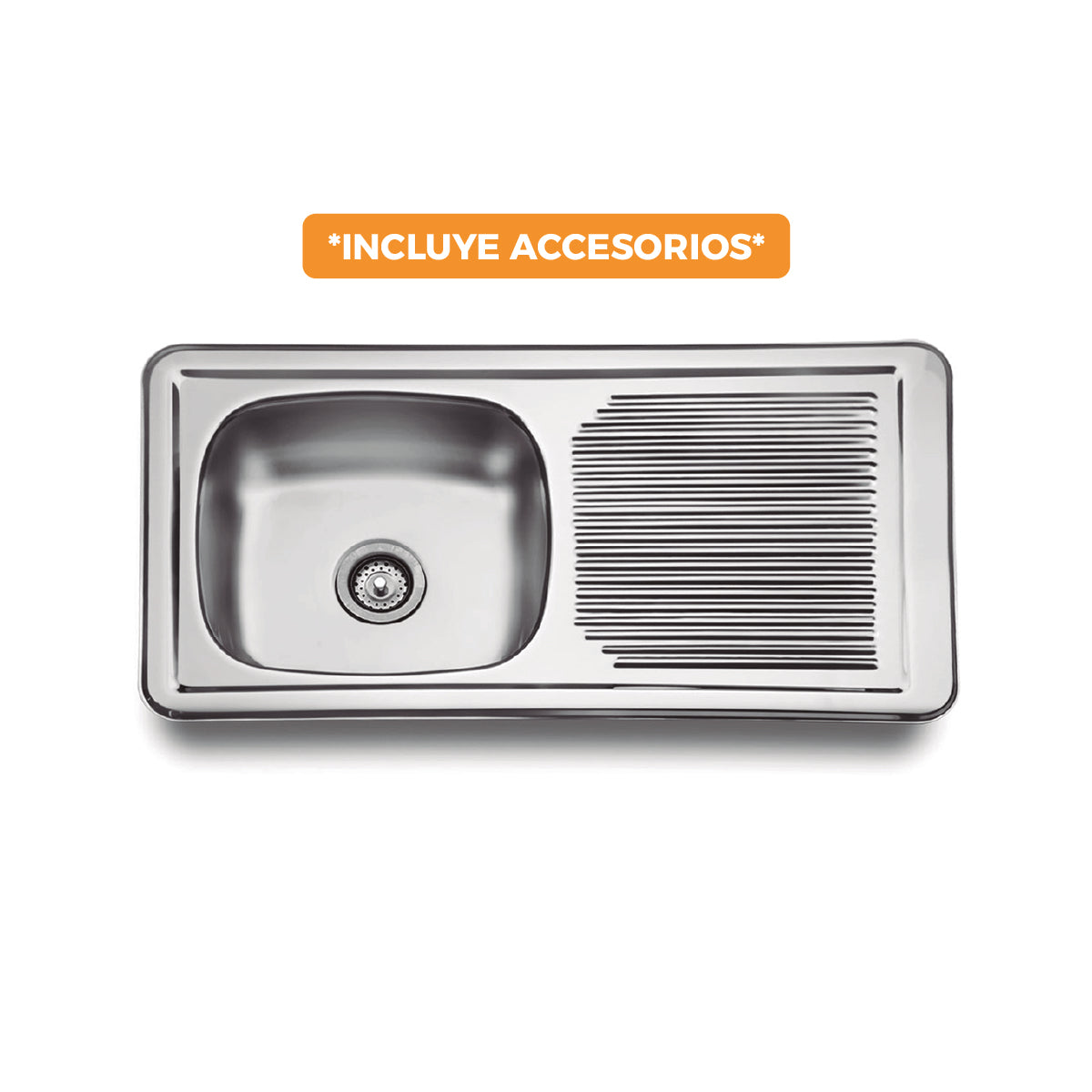 Lavadero De Acero 94X49 Cm Fratelli (Nuevo)